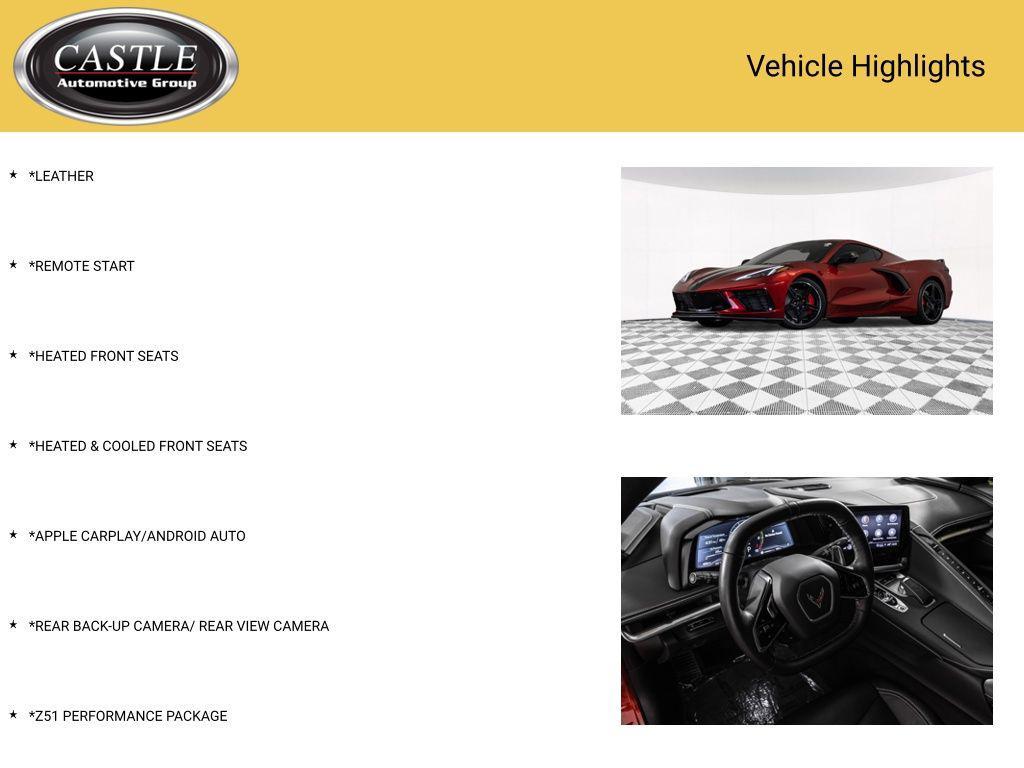used 2023 Chevrolet Corvette car, priced at $72,313