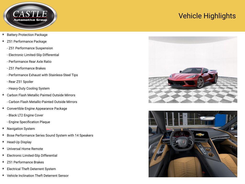 new 2026 Chevrolet Corvette car, priced at $98,687