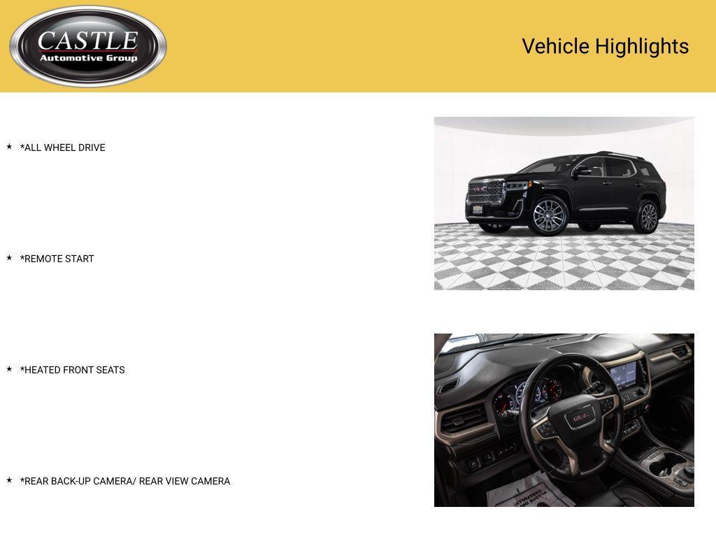 used 2021 GMC Acadia car, priced at $30,700