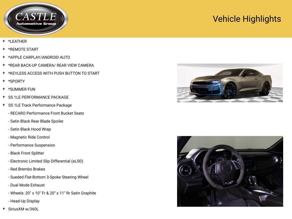 used 2023 Chevrolet Camaro car, priced at $40,400