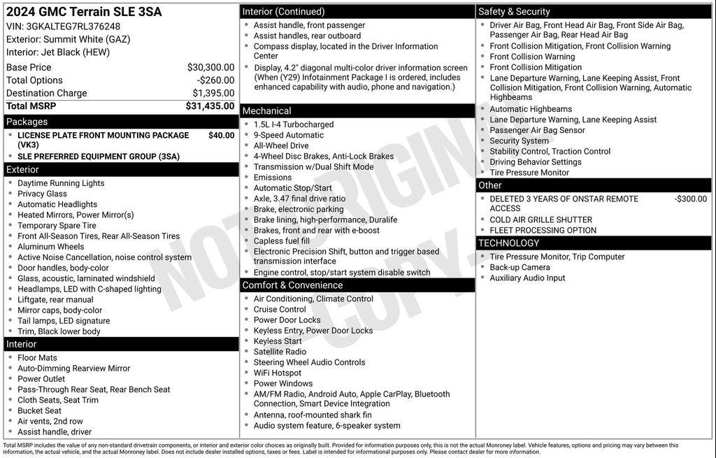 used 2024 GMC Terrain car, priced at $21,800