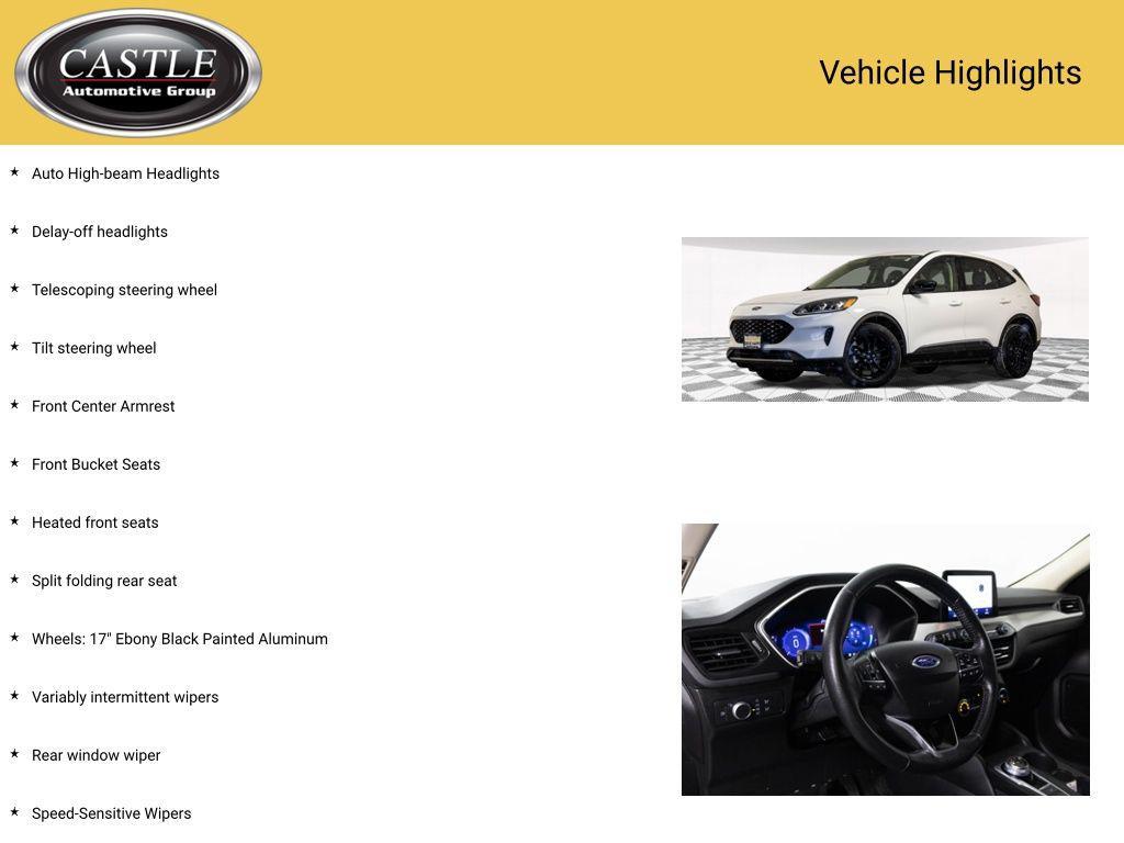 used 2020 Ford Escape car, priced at $19,900