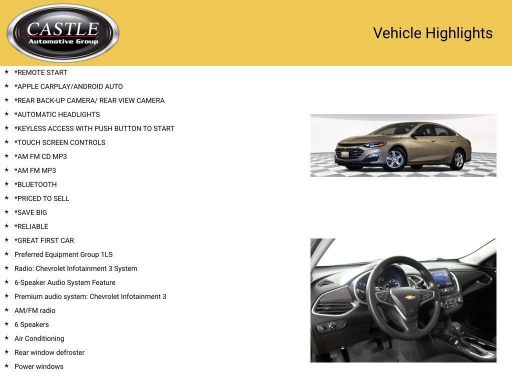 used 2022 Chevrolet Malibu car, priced at $13,900