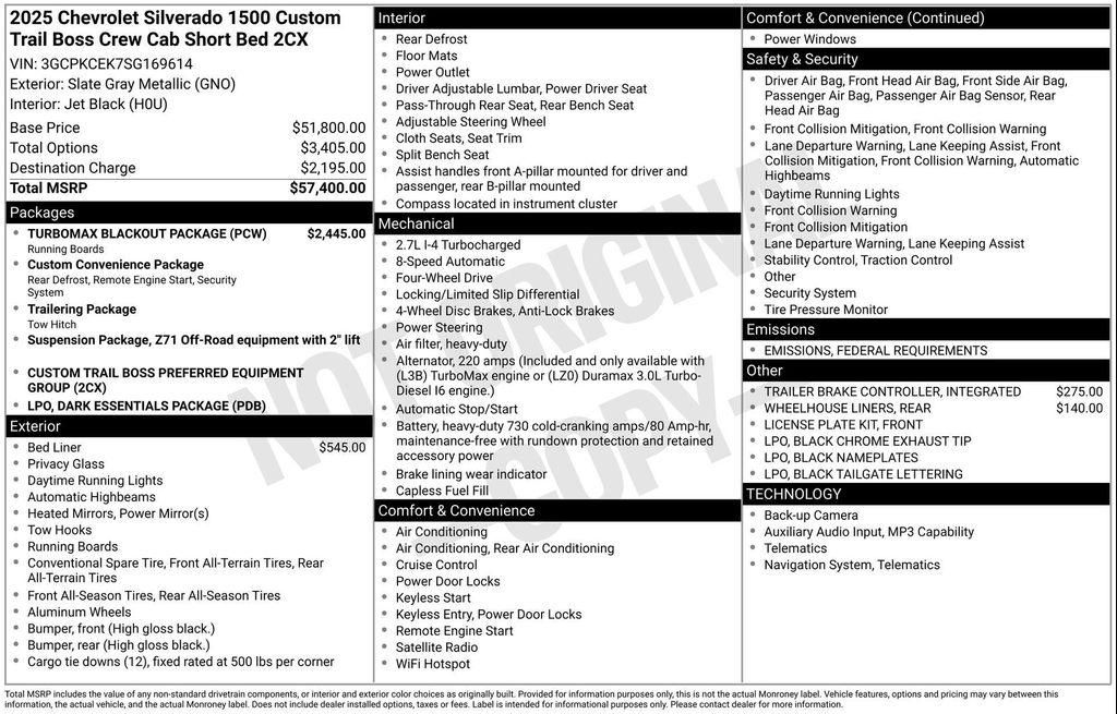 new 2025 Chevrolet Silverado 1500 car, priced at $45,773