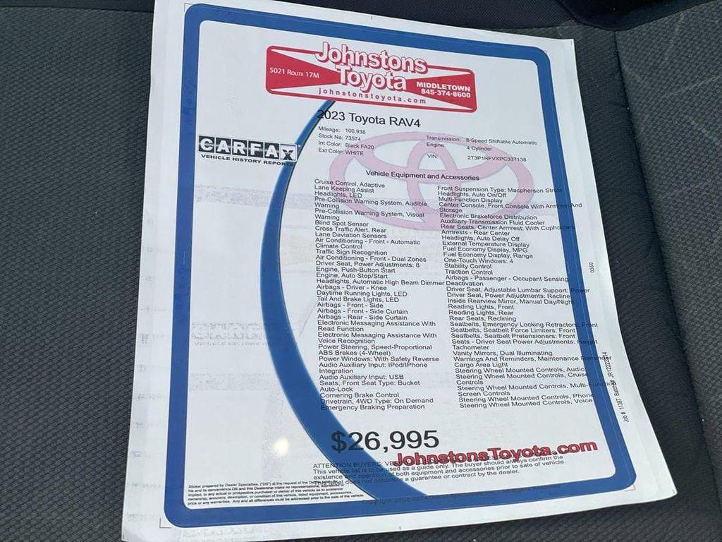 used 2023 Toyota RAV4 car, priced at $26,995