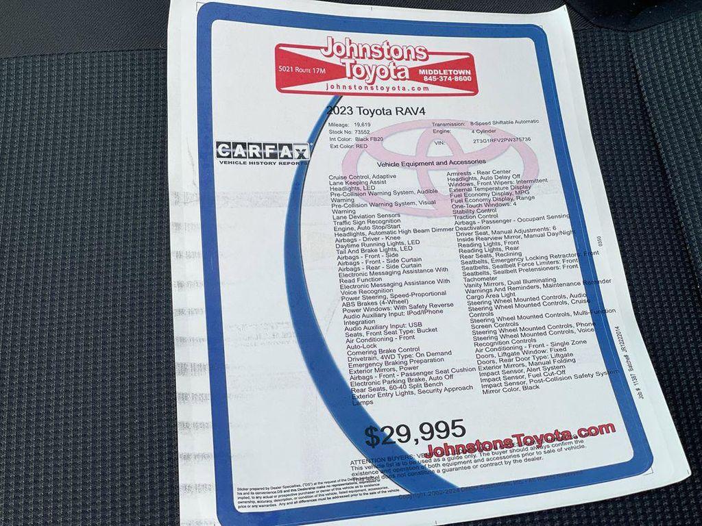 used 2023 Toyota RAV4 car, priced at $29,995