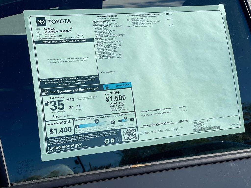 new 2026 Toyota Corolla car, priced at $24,864