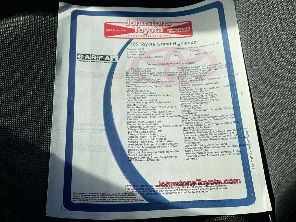 used 2025 Toyota Highlander car, priced at $42,888