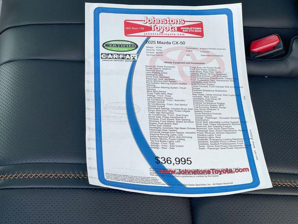 used 2025 Mazda CX-50 car, priced at $36,995