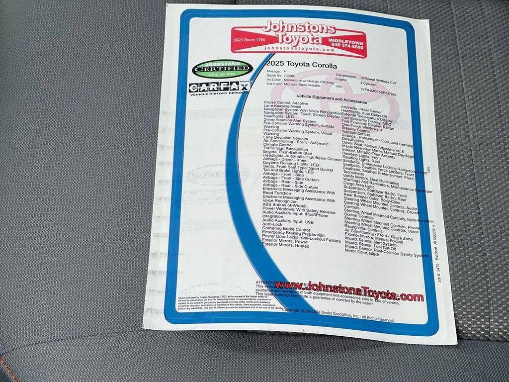 used 2025 Toyota Corolla car, priced at $27,584