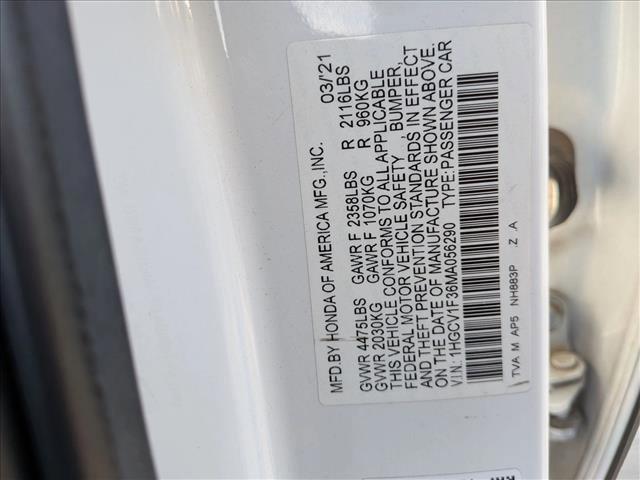 used 2021 Honda Accord car, priced at $19,998