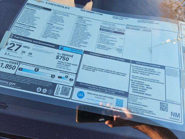 new 2026 Chevrolet Equinox car, priced at $28,335