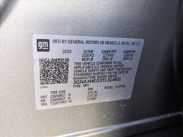 new 2026 Chevrolet Equinox car, priced at $28,921