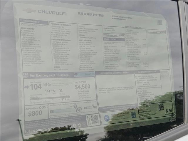 new 2026 Chevrolet Blazer EV car, priced at $45,225