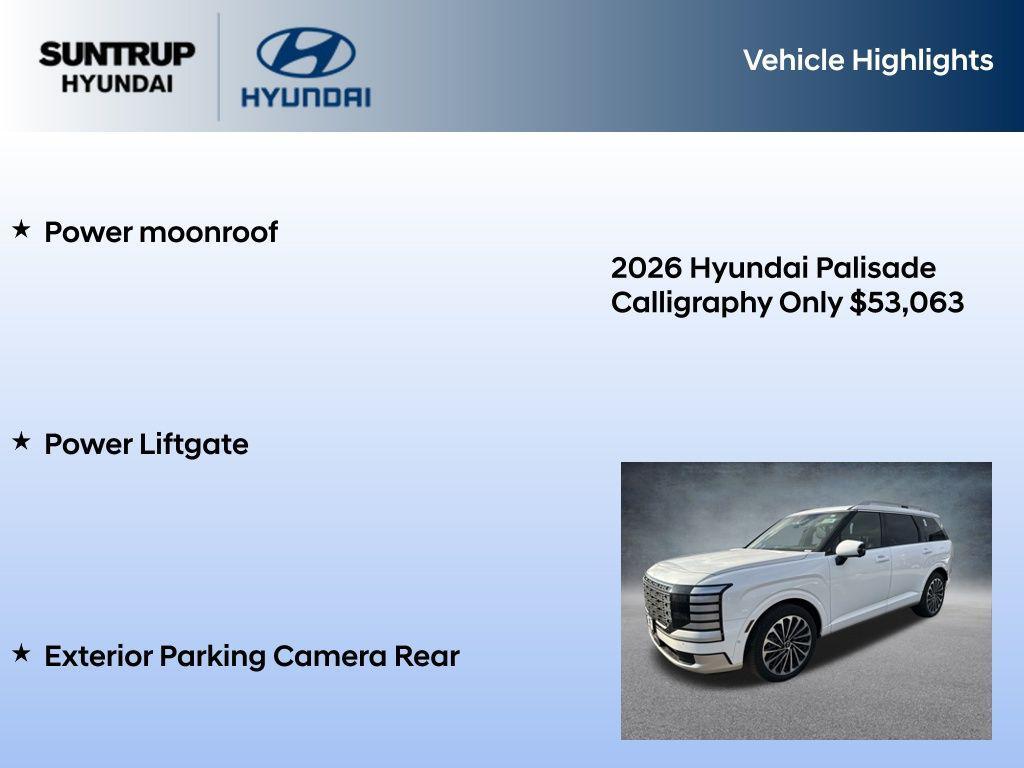 new 2026 Hyundai Palisade car, priced at $53,063
