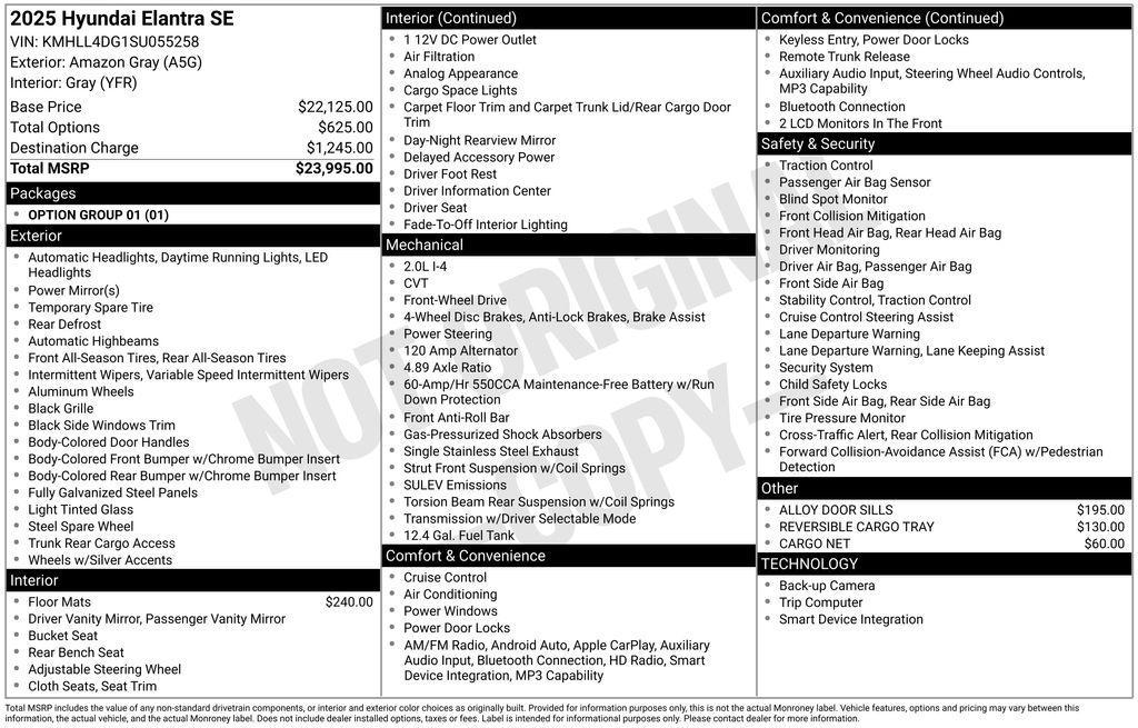 used 2025 Hyundai Elantra car, priced at $22,981