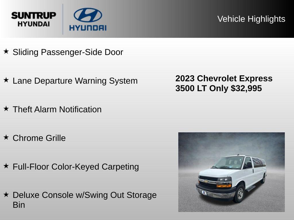 used 2023 Chevrolet Express 3500 car, priced at $32,995