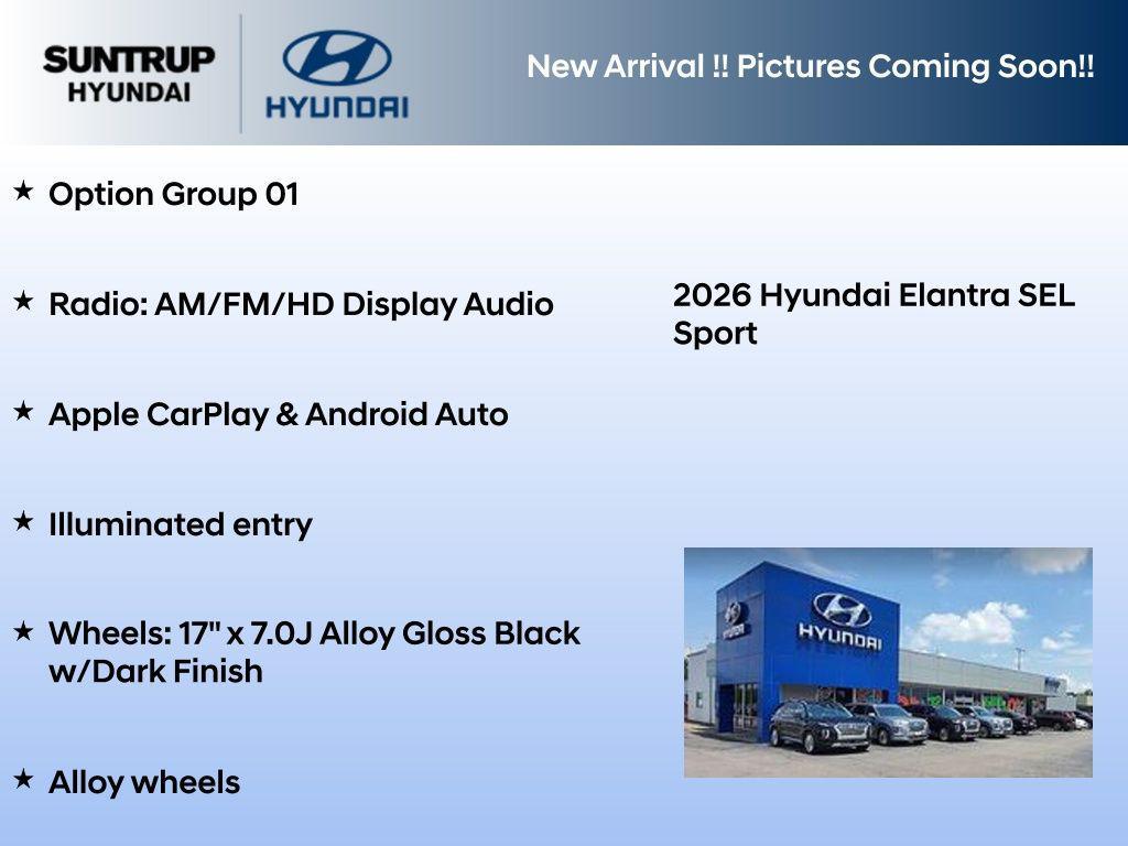 new 2026 Hyundai Elantra car, priced at $22,699