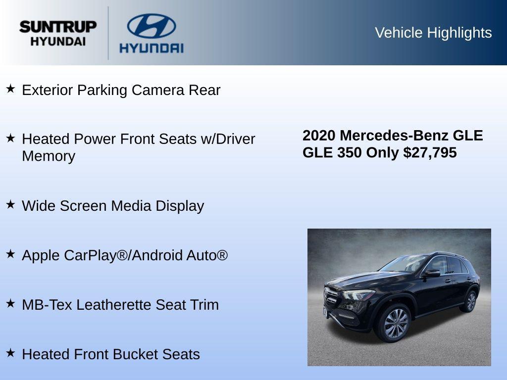 used 2020 Mercedes-Benz GLE 350 car, priced at $27,795