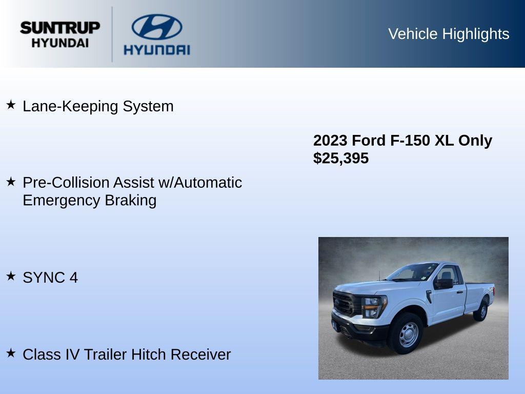 used 2023 Ford F-150 car, priced at $25,395