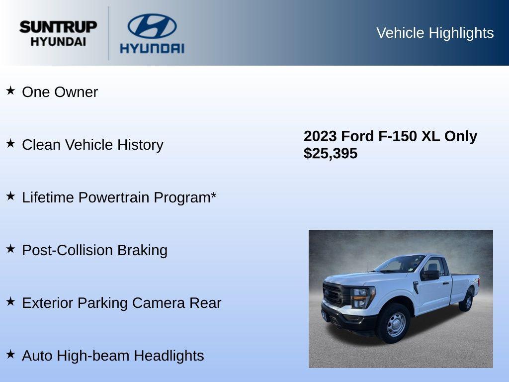 used 2023 Ford F-150 car, priced at $25,395