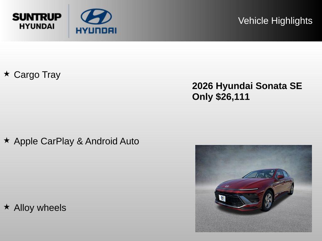 used 2026 Hyundai Sonata car, priced at $26,111