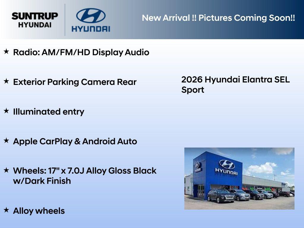 new 2026 Hyundai Elantra car, priced at $23,628
