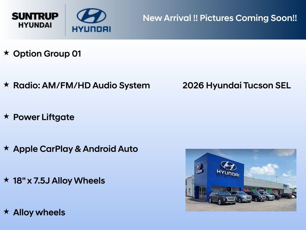 new 2026 Hyundai Tucson car, priced at $31,046