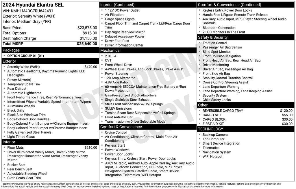 used 2024 Hyundai Elantra car, priced at $20,305