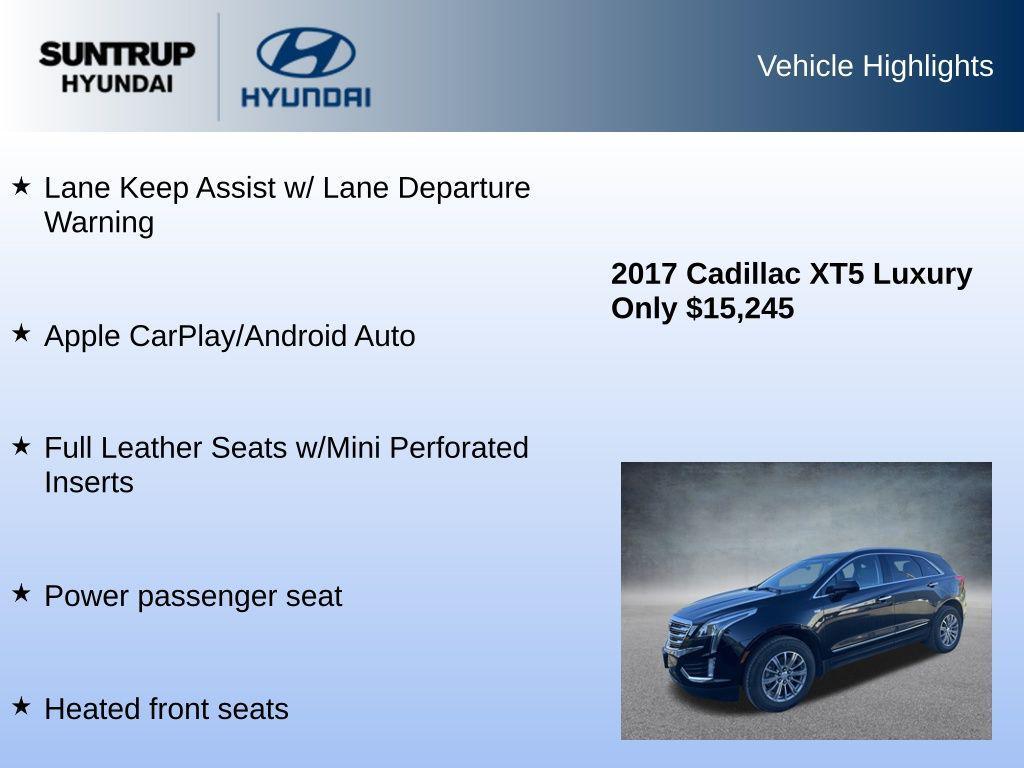 used 2017 Cadillac XT5 car, priced at $15,245