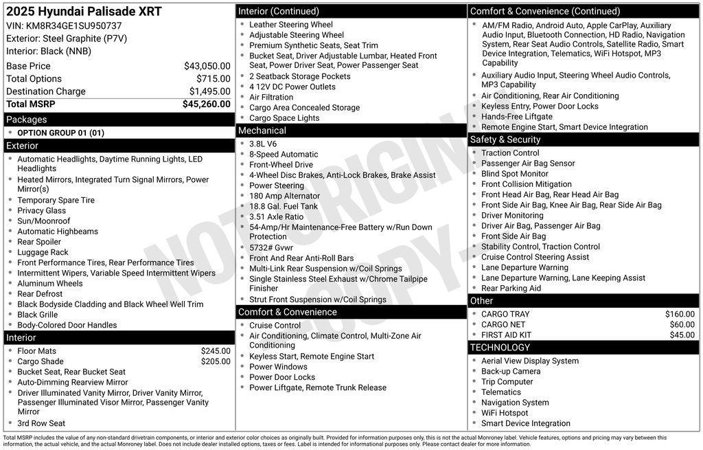 used 2025 Hyundai Palisade car, priced at $40,885