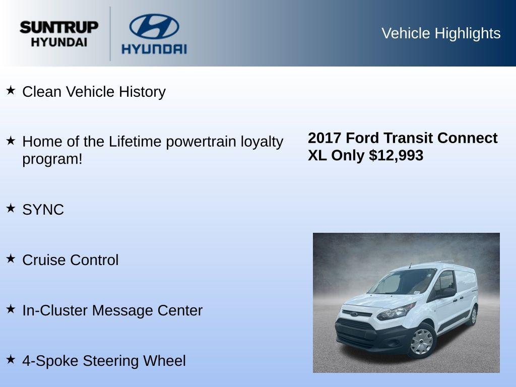 used 2017 Ford Transit Connect car, priced at $12,993