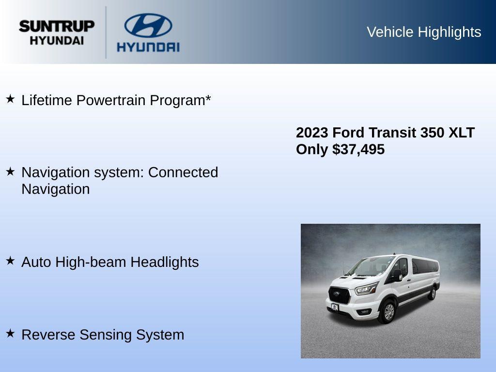 used 2023 Ford Transit-350 car, priced at $37,495