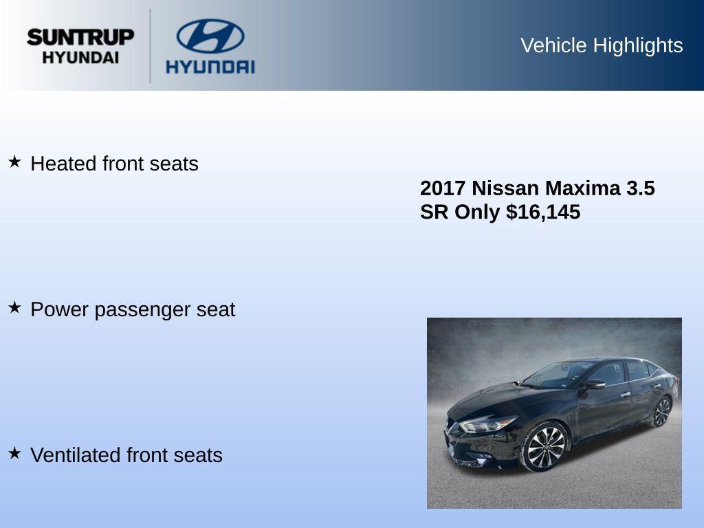 used 2017 Nissan Maxima car, priced at $16,145