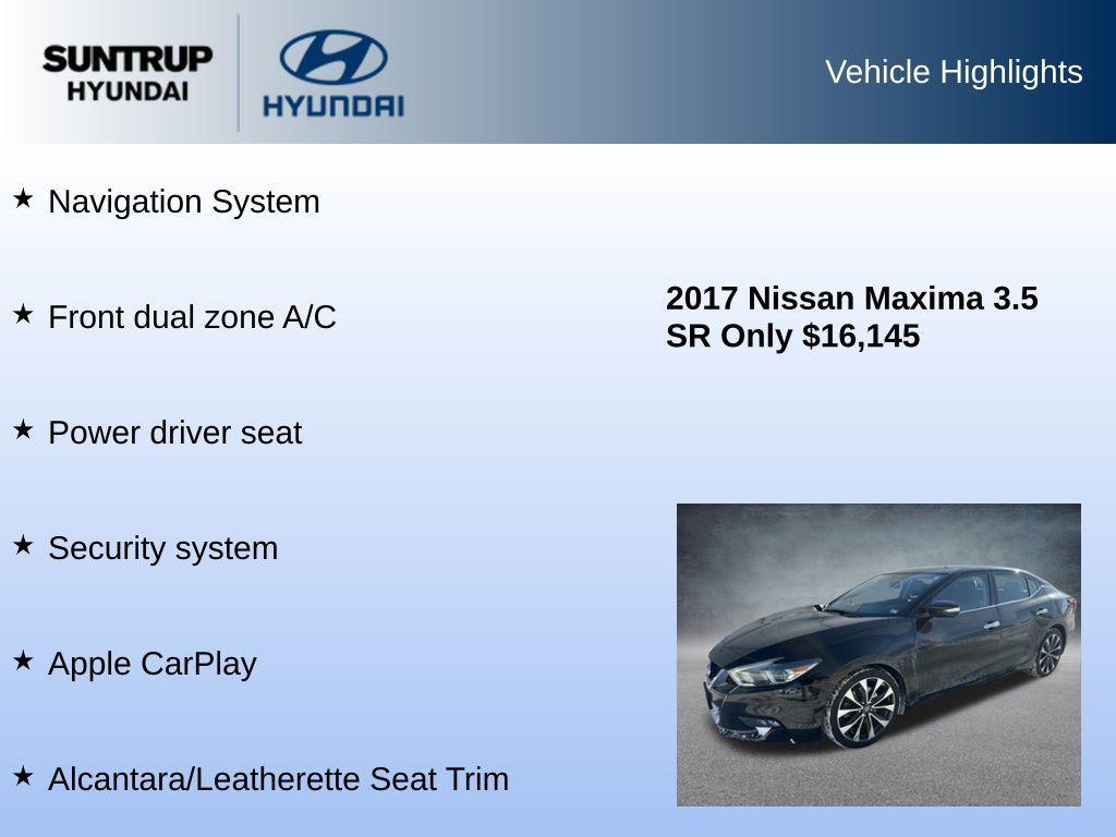 used 2017 Nissan Maxima car, priced at $16,145