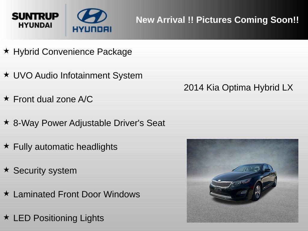 used 2014 Kia Optima Hybrid car, priced at $8,923