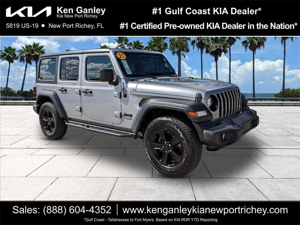used 2021 Jeep Wrangler Unlimited car, priced at $20,895