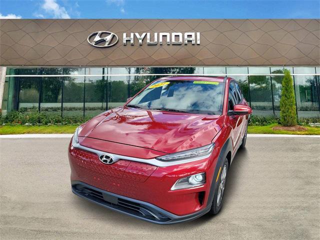 used 2021 Hyundai Kona EV car, priced at $15,850