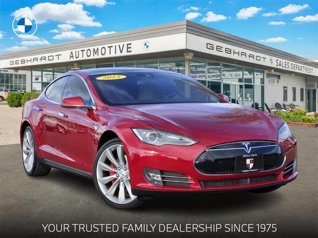 used 2015 Tesla Model S car, priced at $20,596
