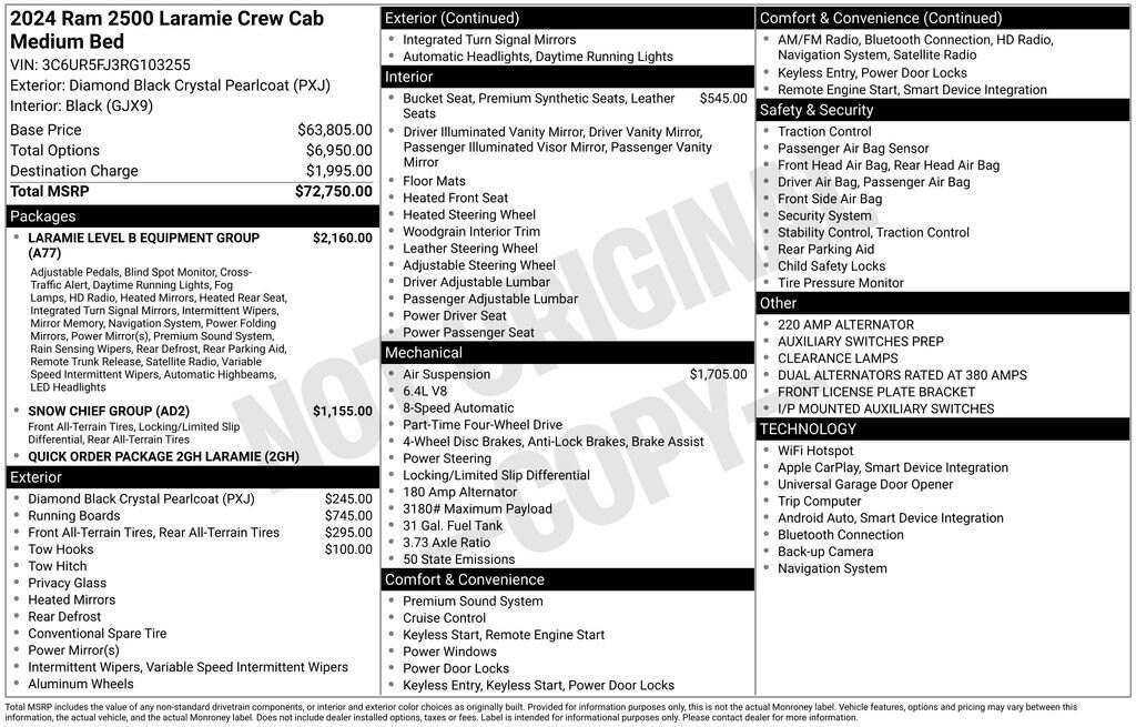 used 2024 Ram 2500 car, priced at $54,998