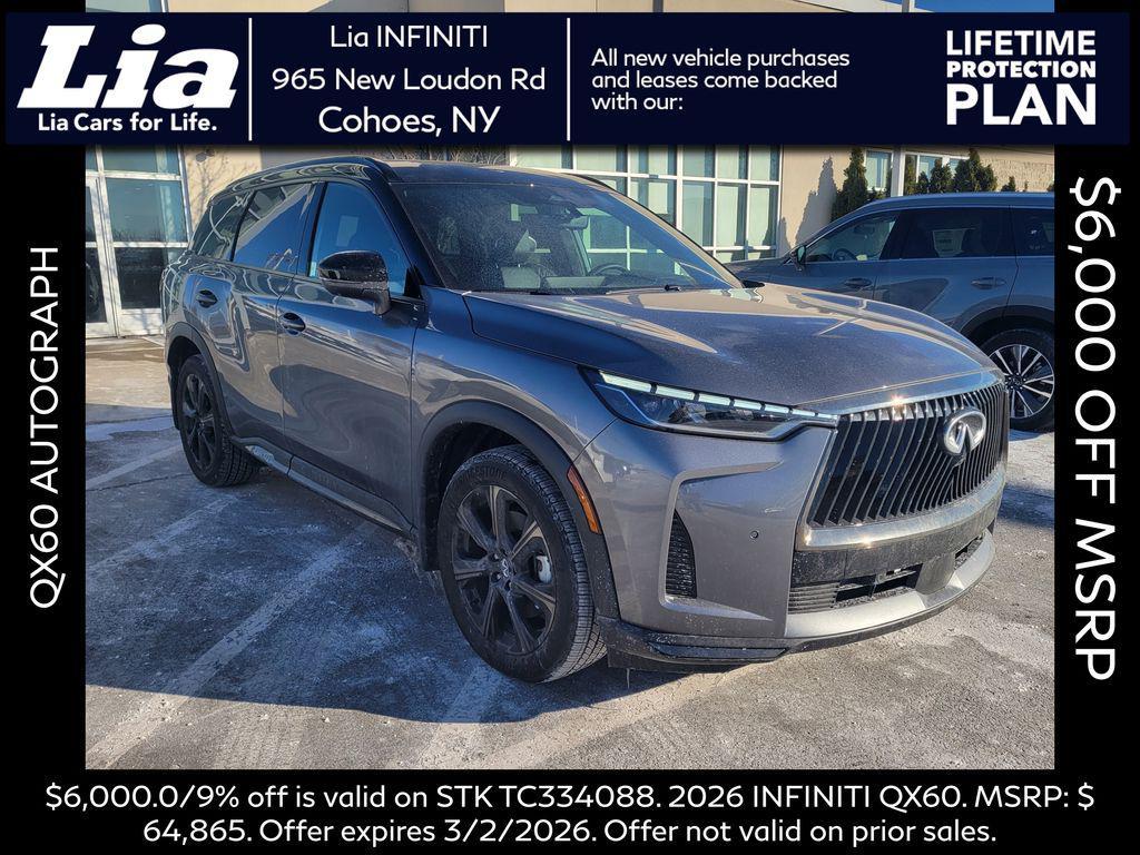 new 2026 INFINITI QX60 car, priced at $69,200