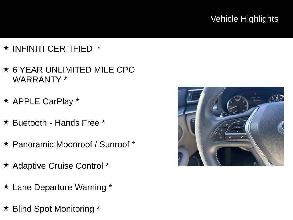 used 2023 INFINITI QX50 car, priced at $31,170