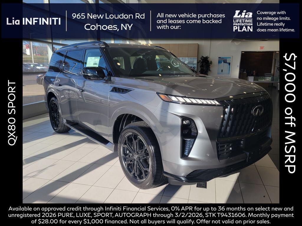 new 2026 INFINITI QX80 car, priced at $104,835