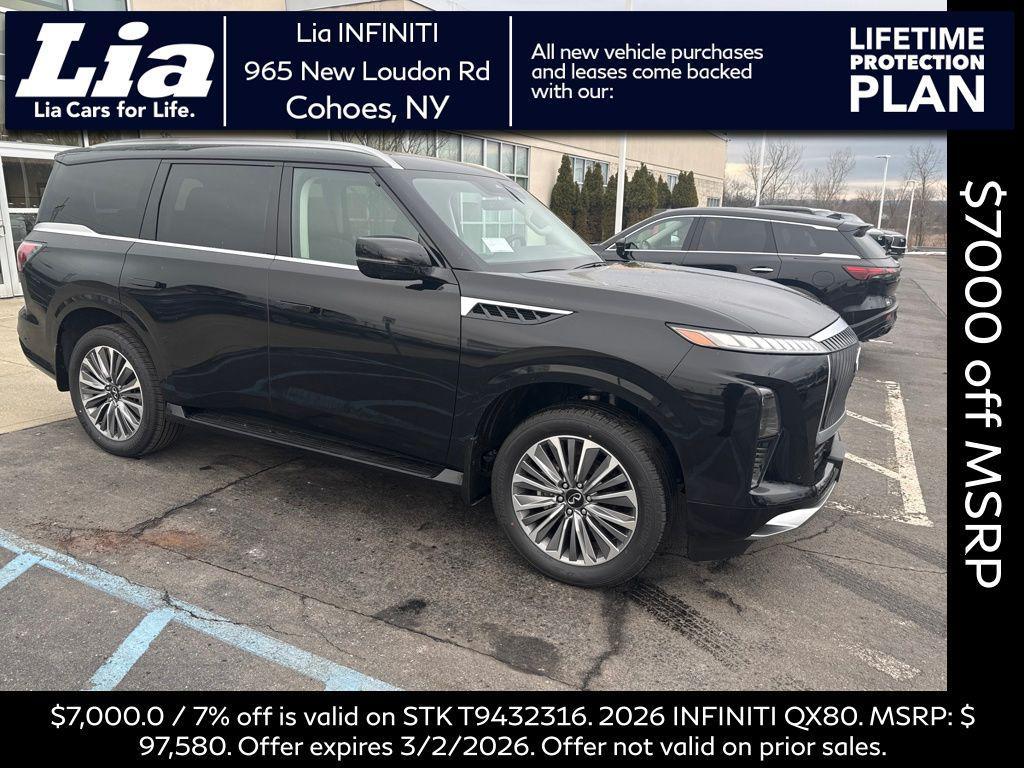 new 2026 INFINITI QX80 car, priced at $97,580
