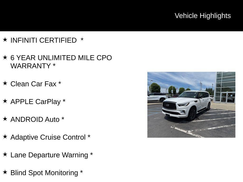 used 2023 INFINITI QX80 car, priced at $47,170