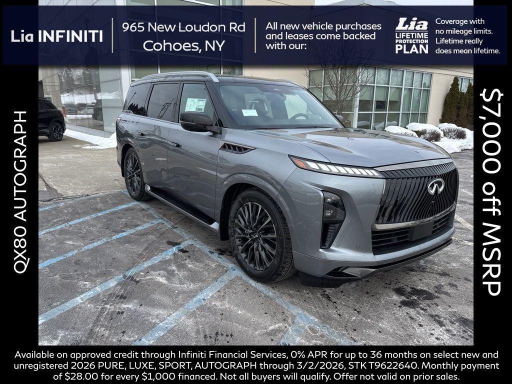 new 2026 INFINITI QX80 car, priced at $116,655