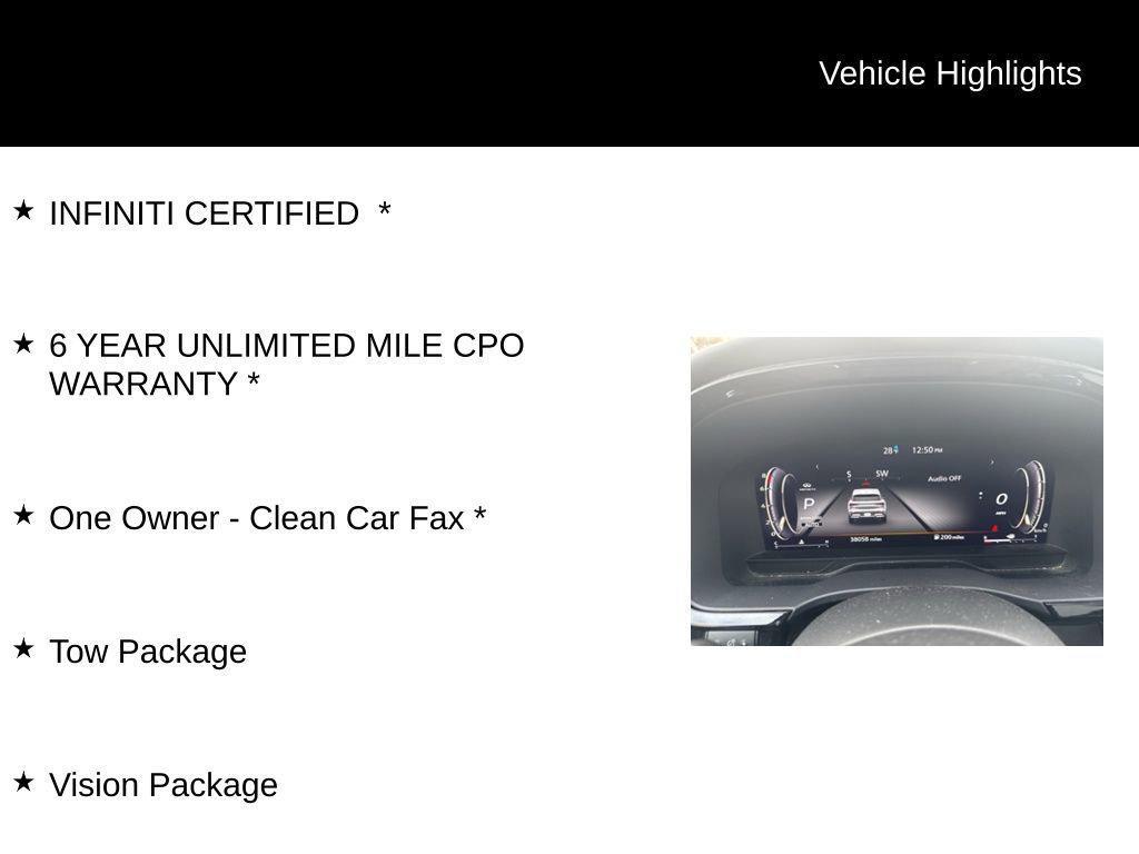 used 2022 INFINITI QX60 car, priced at $38,495