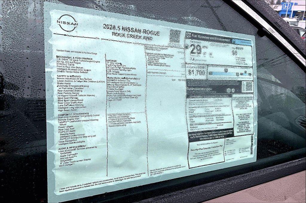 new 2026 Nissan Rogue car, priced at $31,371