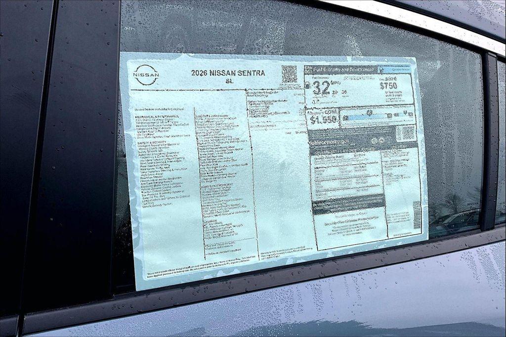 new 2026 Nissan Sentra car, priced at $30,470