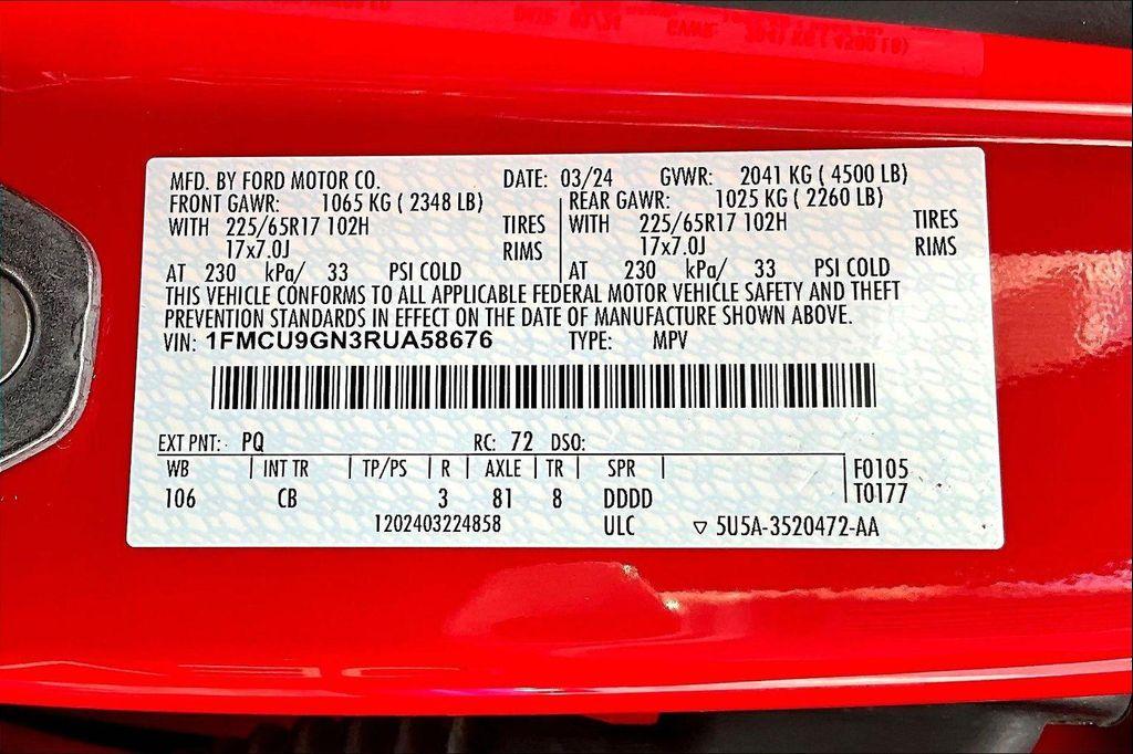 used 2024 Ford Escape car, priced at $20,991